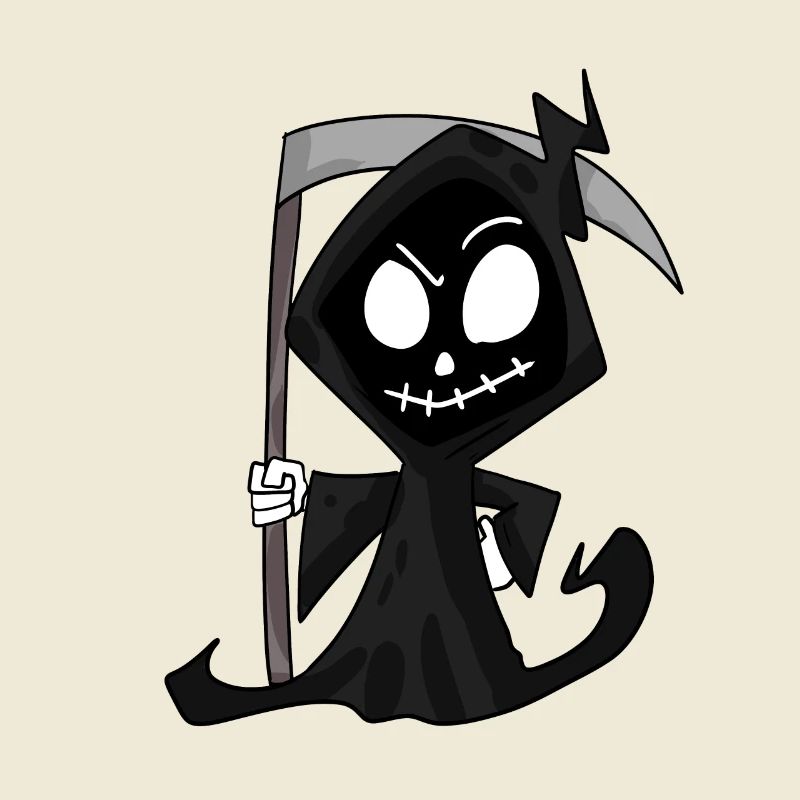Sensenmann mit Sense - Halloween