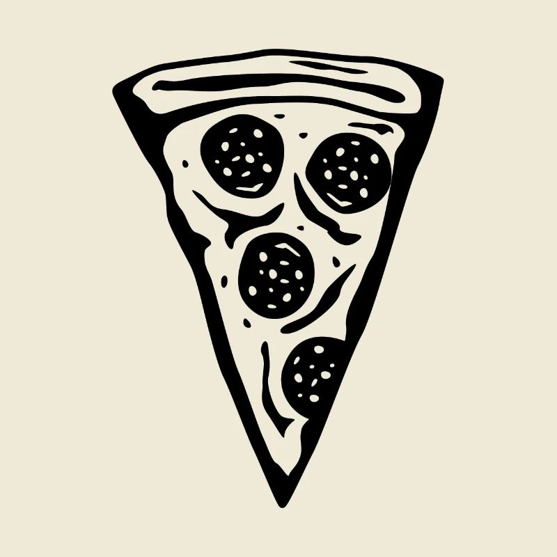 Dessin d’une tranche de pizza