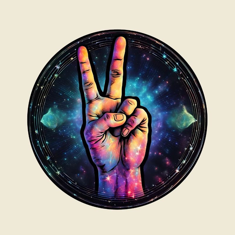 Cosmic Peace Gesture