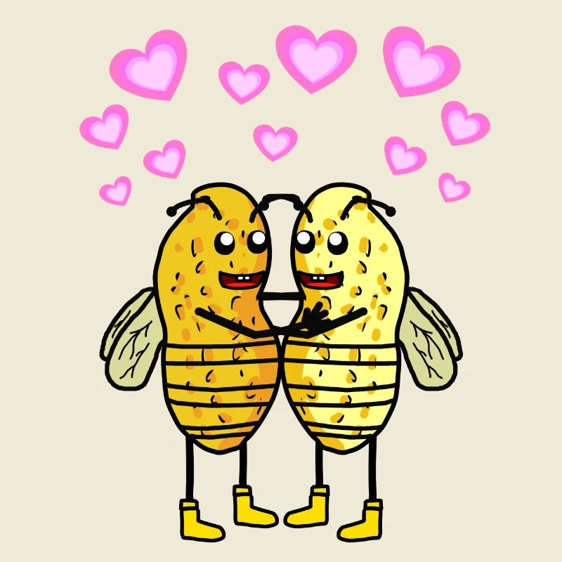Peanut Bees Bumblebees Insects Nut Peanuts