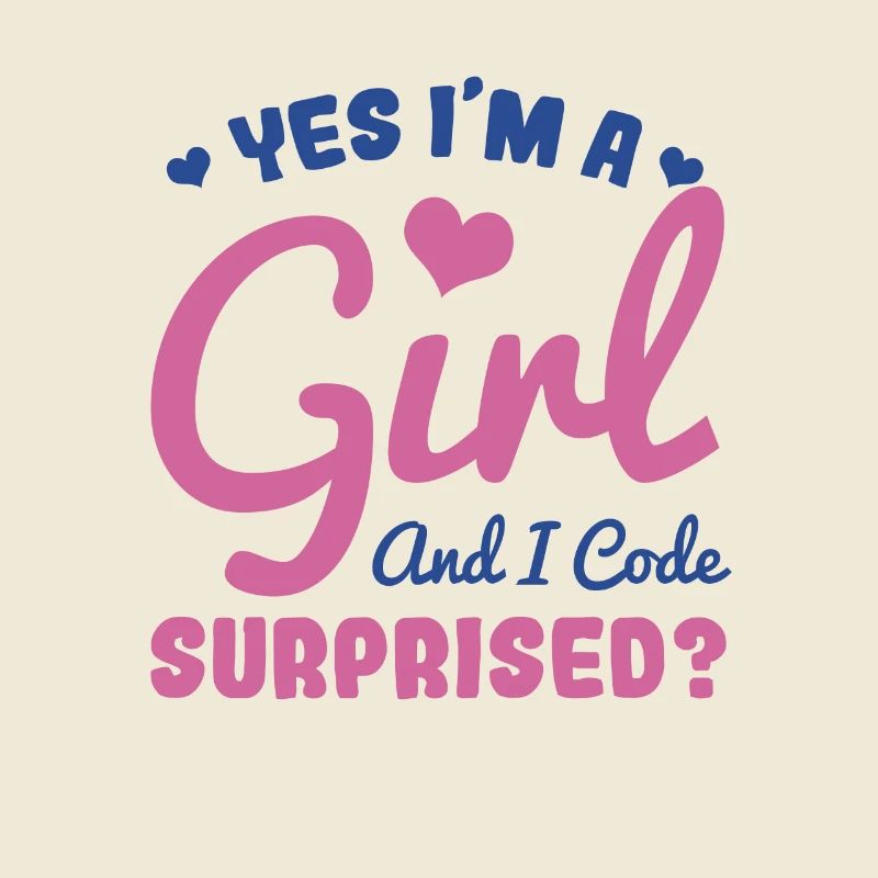 Fille et programmeuse