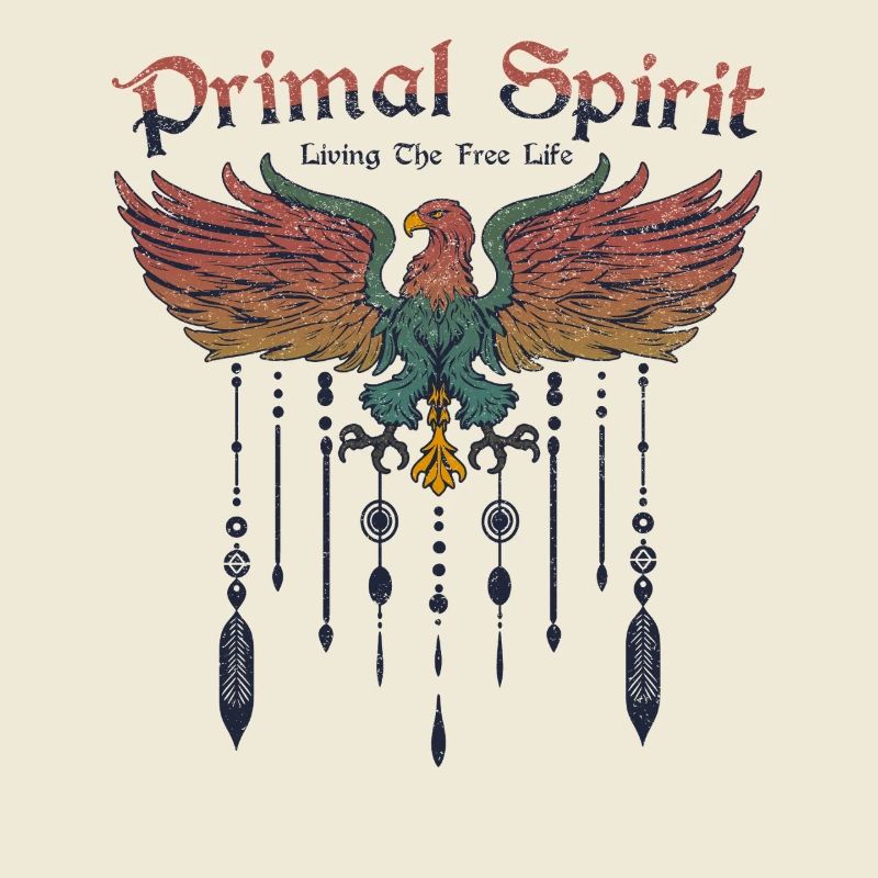 Primal Spirit Boho Eagle Bird Bohemian Freedom