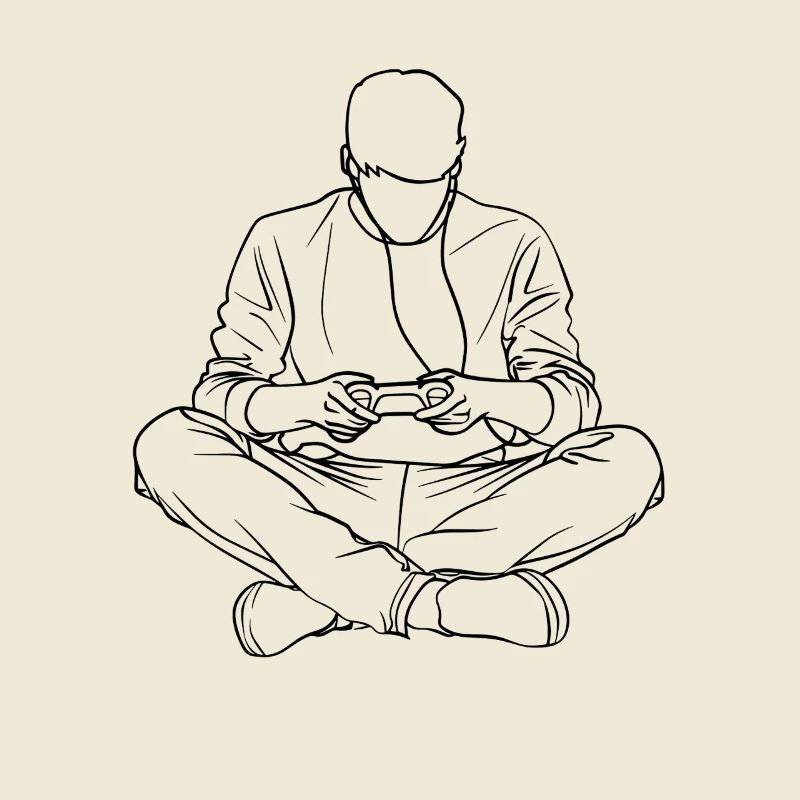 Garçon de jeu dessin