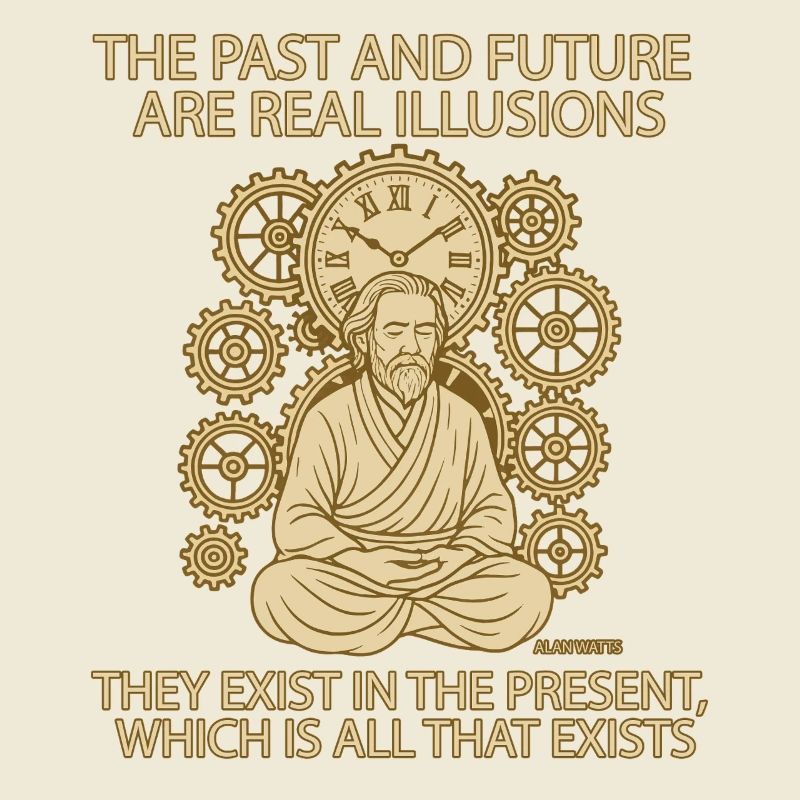Alan Watts Present Time Citation Tee