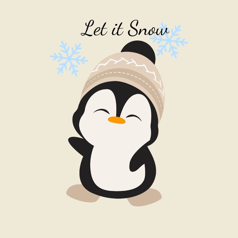Cuddly Penguin Winter Magic