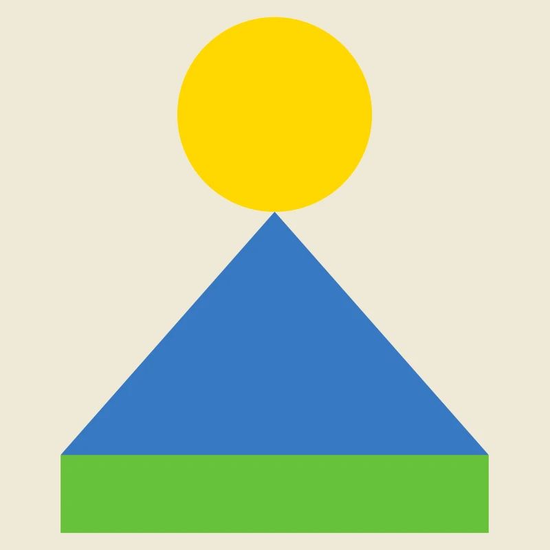 Amanecer triangular geométrico