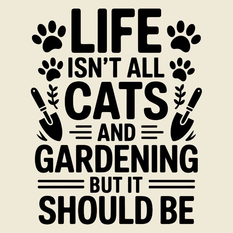 Garten Spruch Katze Lustiges Gartenarbeit Geschenk