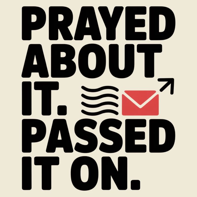 Prayed About It Passed It On Prayer