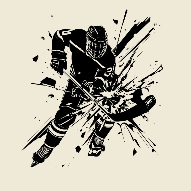 Kunst von Eishockeyspielern