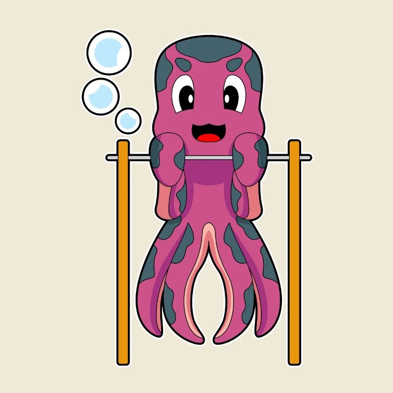 Octopus Bodybuilder Pull-ups Bodybuilding