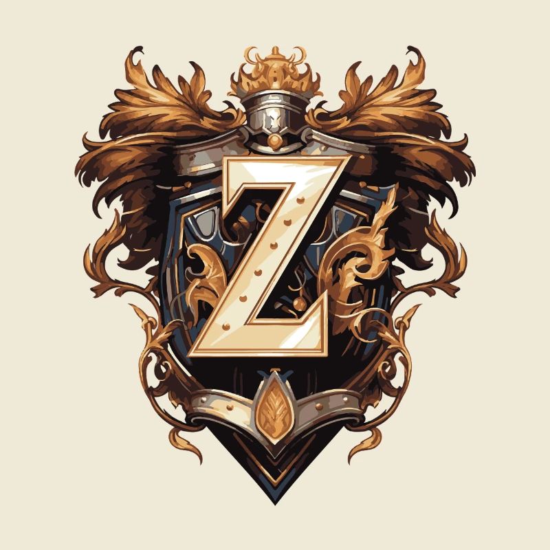 Z Letter Name Crown