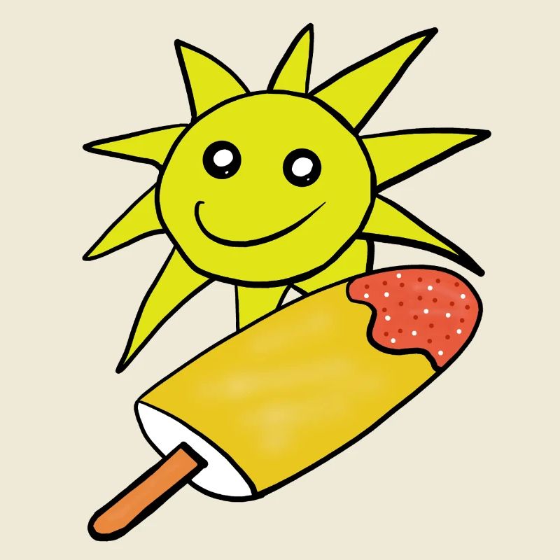 Sommer Sonne Eis Eiskrem Sommerzeit