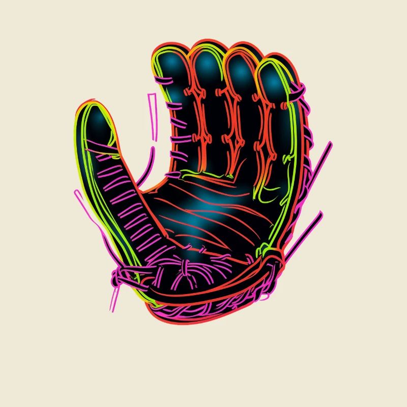 Baseball Handschuh Synthwave