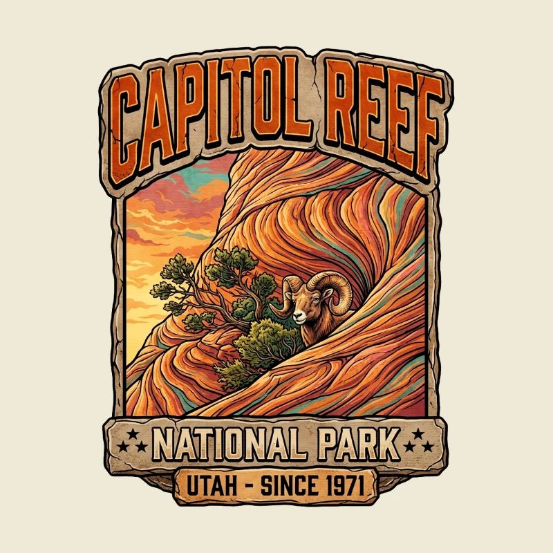 Capitol Reef Ram Desert Patch