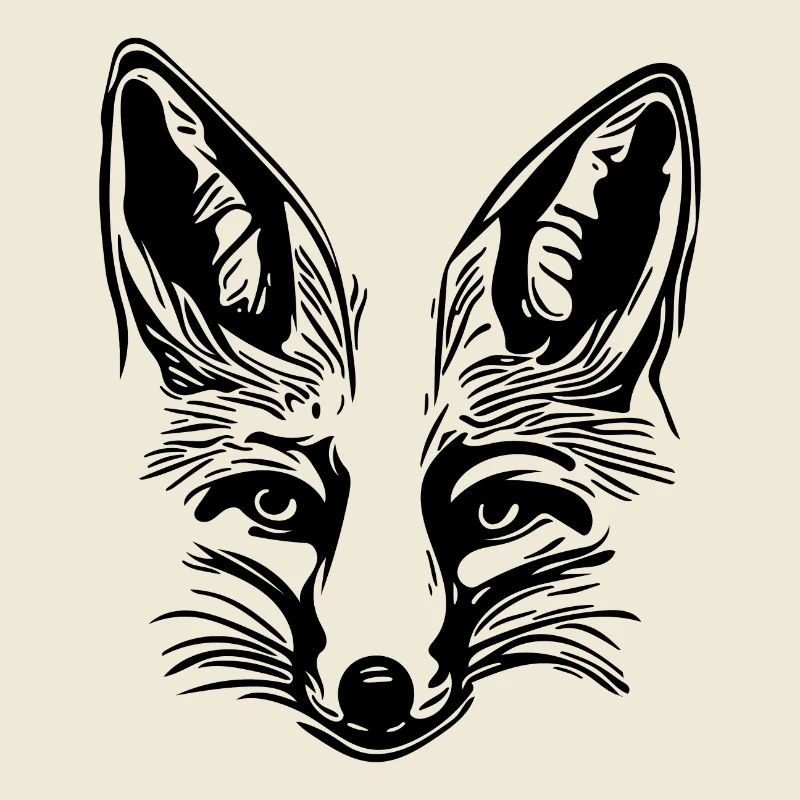 Cute fox drawing