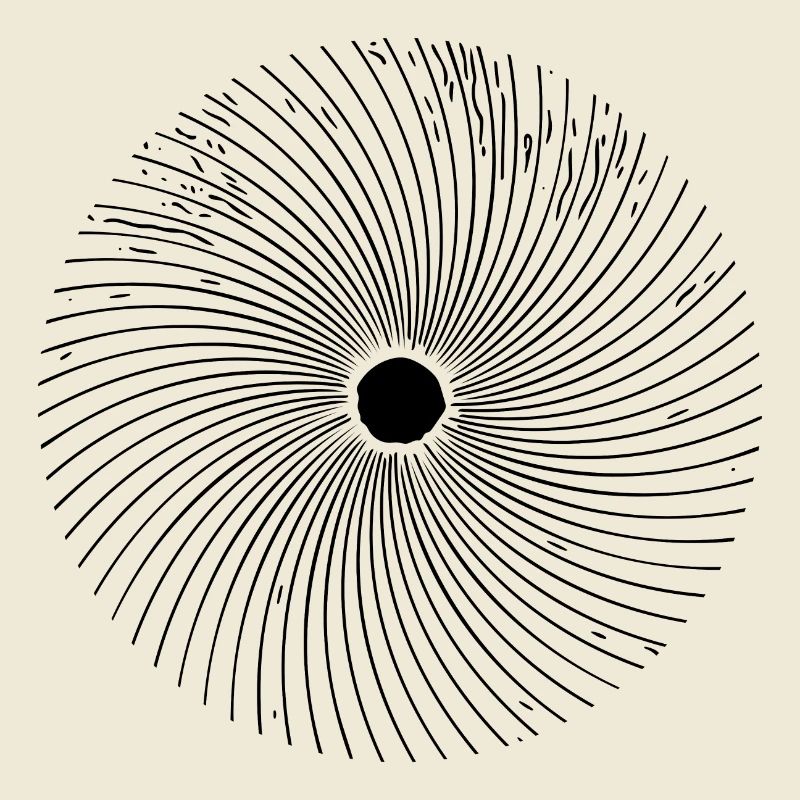 Geometric Circle Optical 3D Line Illusion