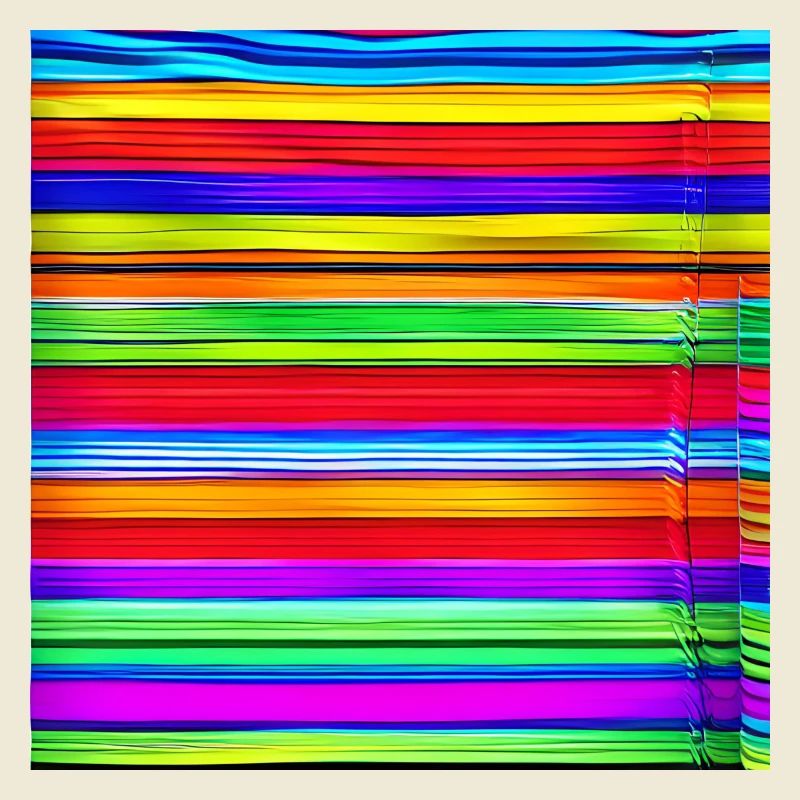 horizontal thin strips of crazy colors