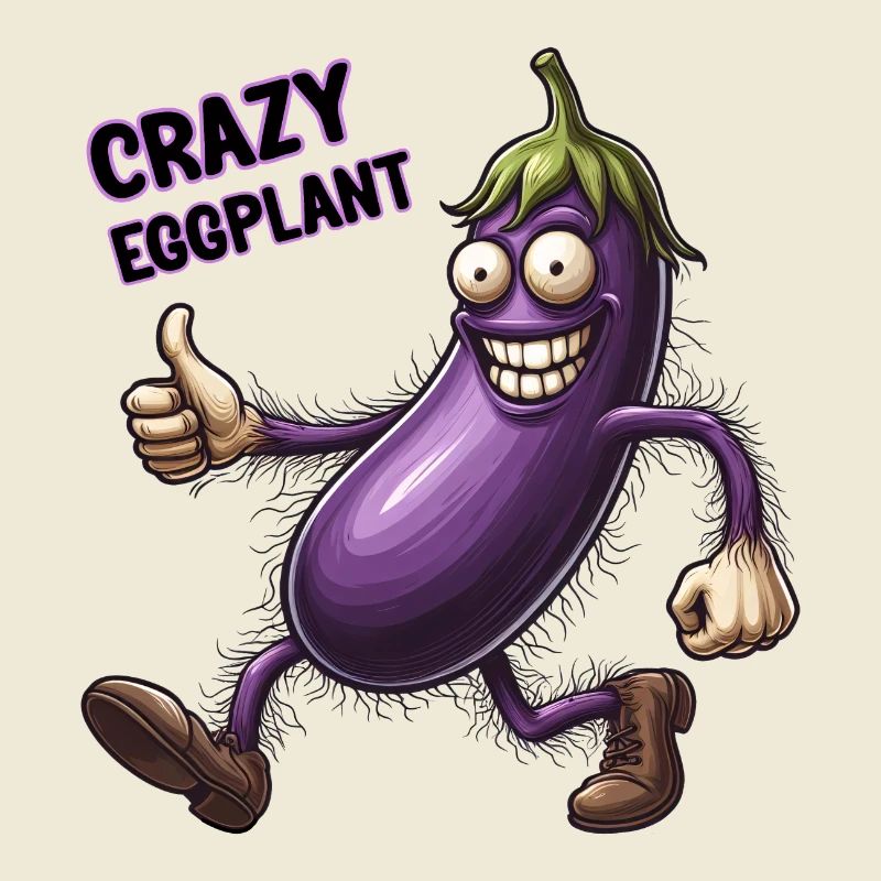 Crazy Veggies: Eggplant Hairy Power Walker