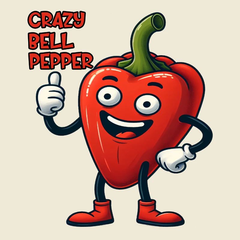 Crazy Veggies: Bell Pepper With Thumbs Up
