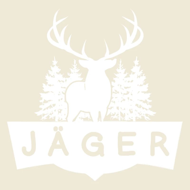 Jäger Hirsch im Wald
