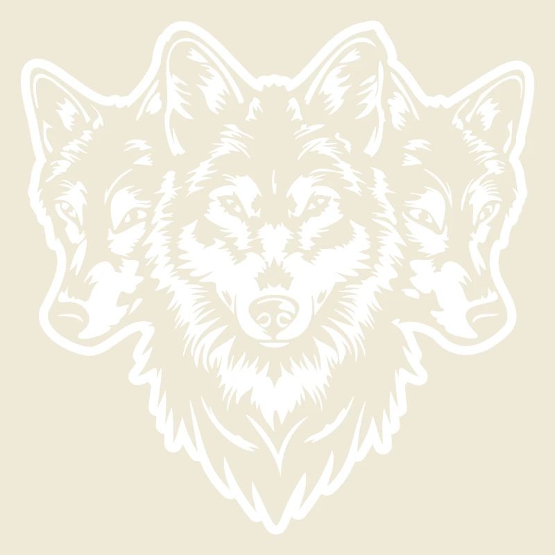 Wolfsrudel Wolf Kopf