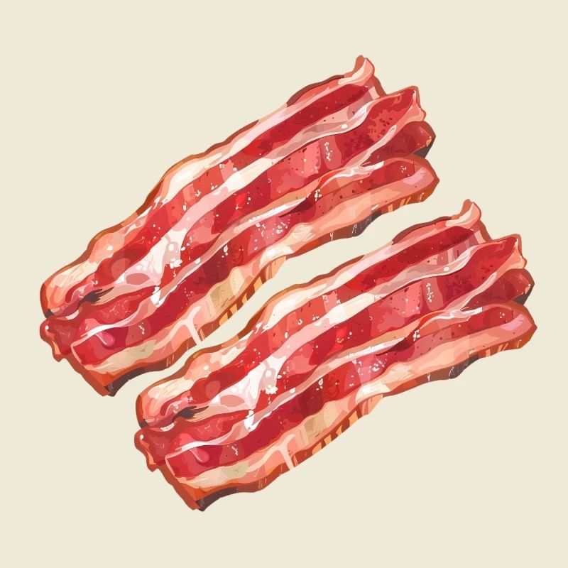 Stylized Bacon Illustration