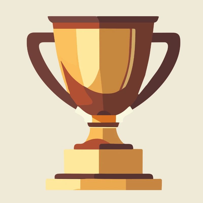 Gewinner Trophäe Gold