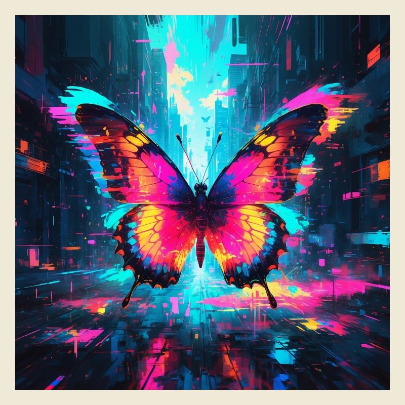 Papillon Néon
