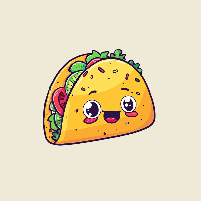 Taco avec visage