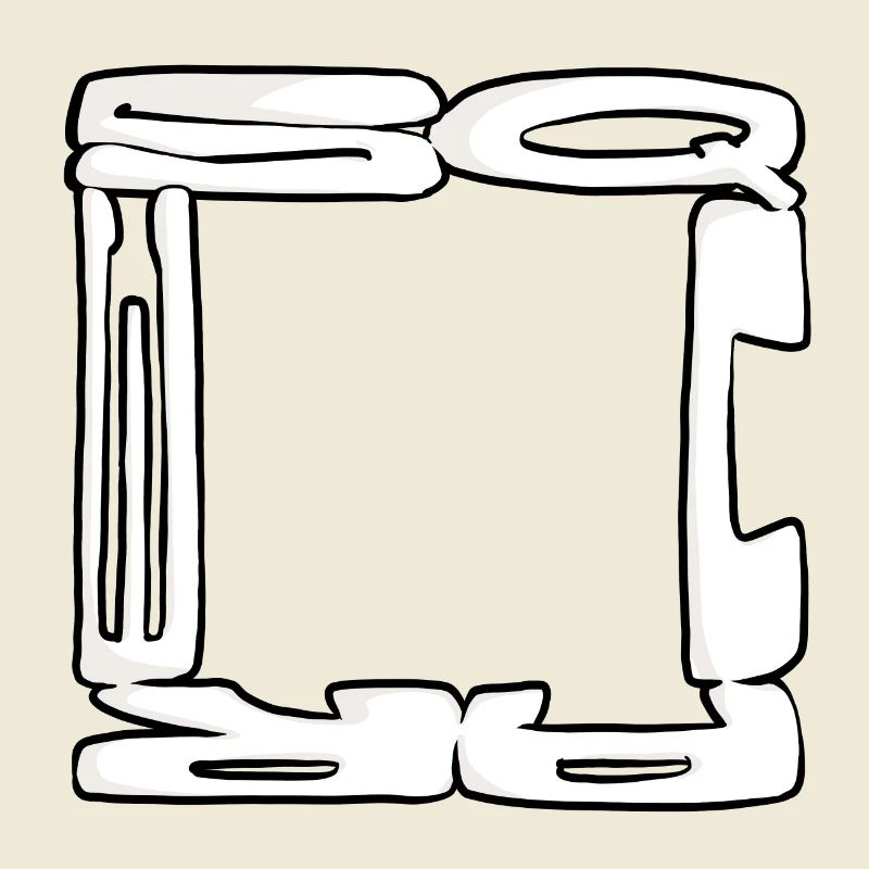 Graffiti quadrati (bianco e nero)