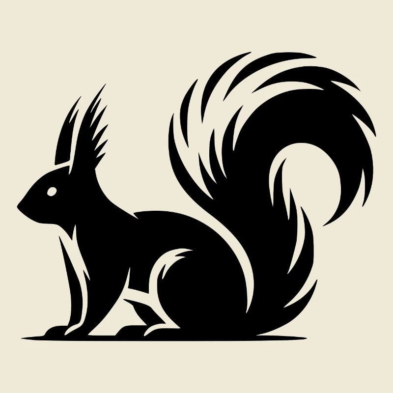 Mignon mignon écureuil Dessin