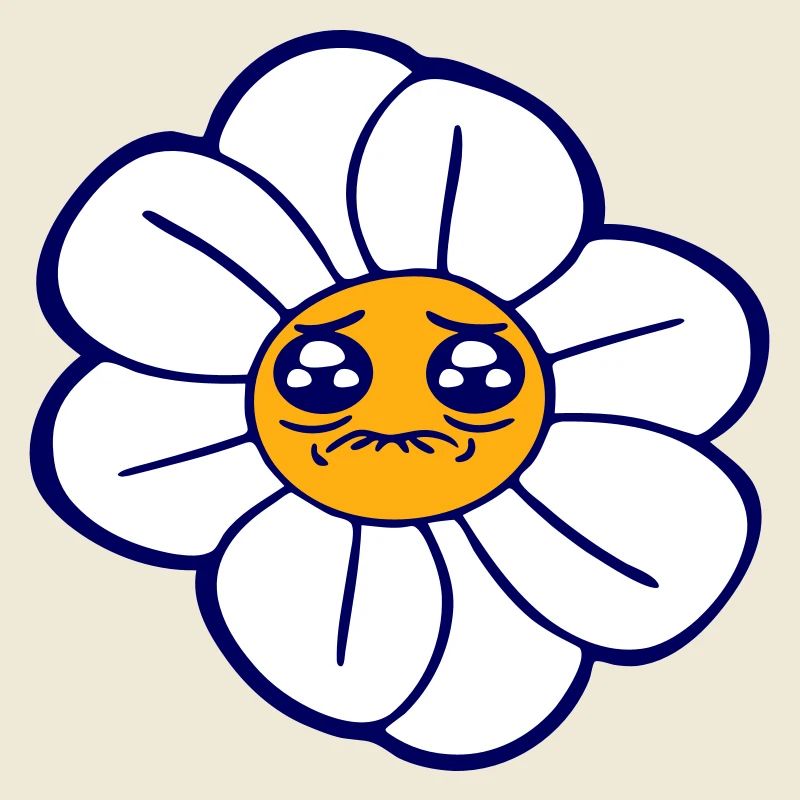 Marguerite Sad Face Crying Spring Summer