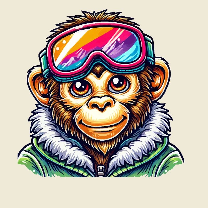 Monkey Ski Goggles
