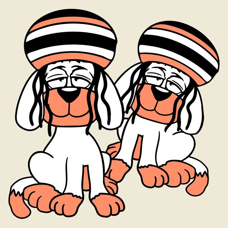 2 Dogs Reggae Dreadlocks Hat Chill Relaxed