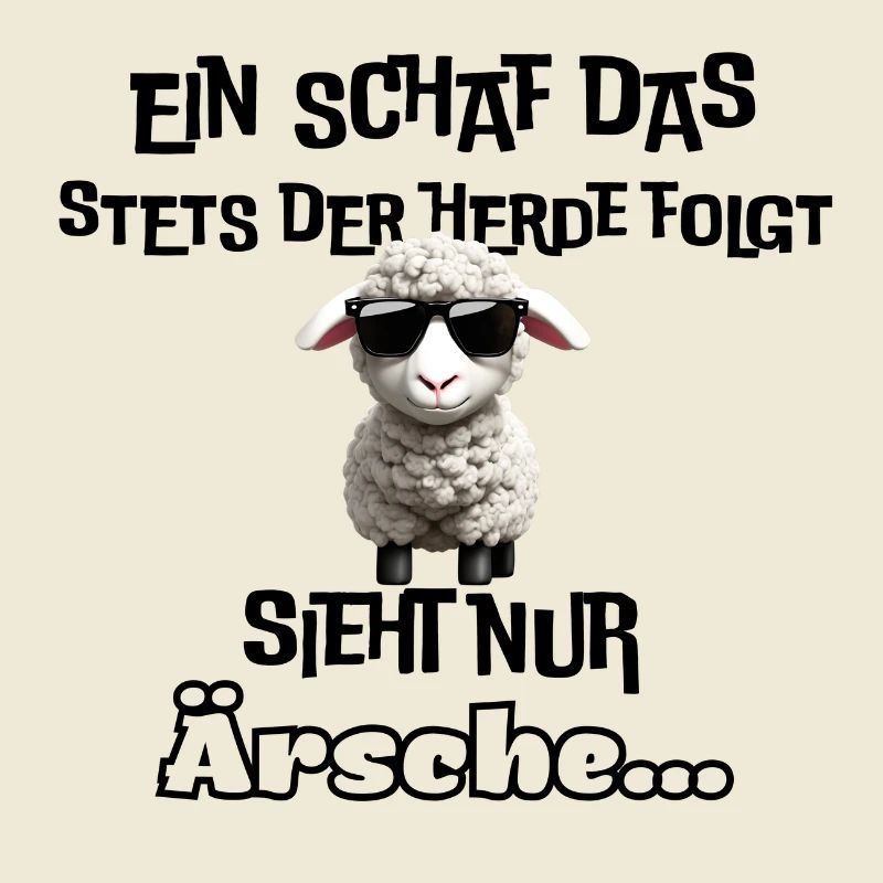 cooles Schaf mit Statement