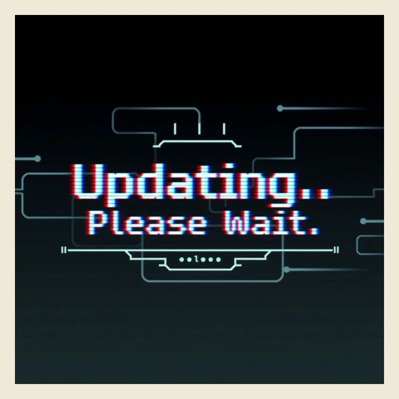 Glitch Update Ladebildschirm