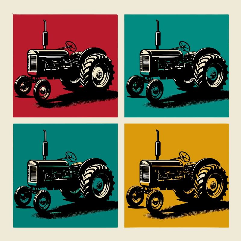 Retro-Oldtimer-Traktor