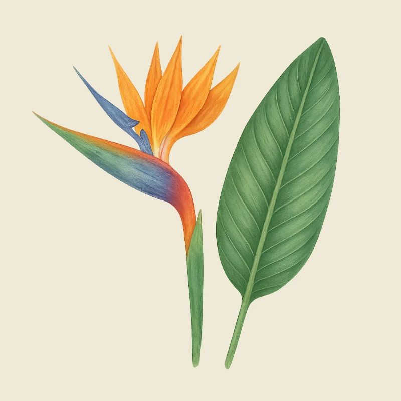 Strelitzia – exotic blossoms