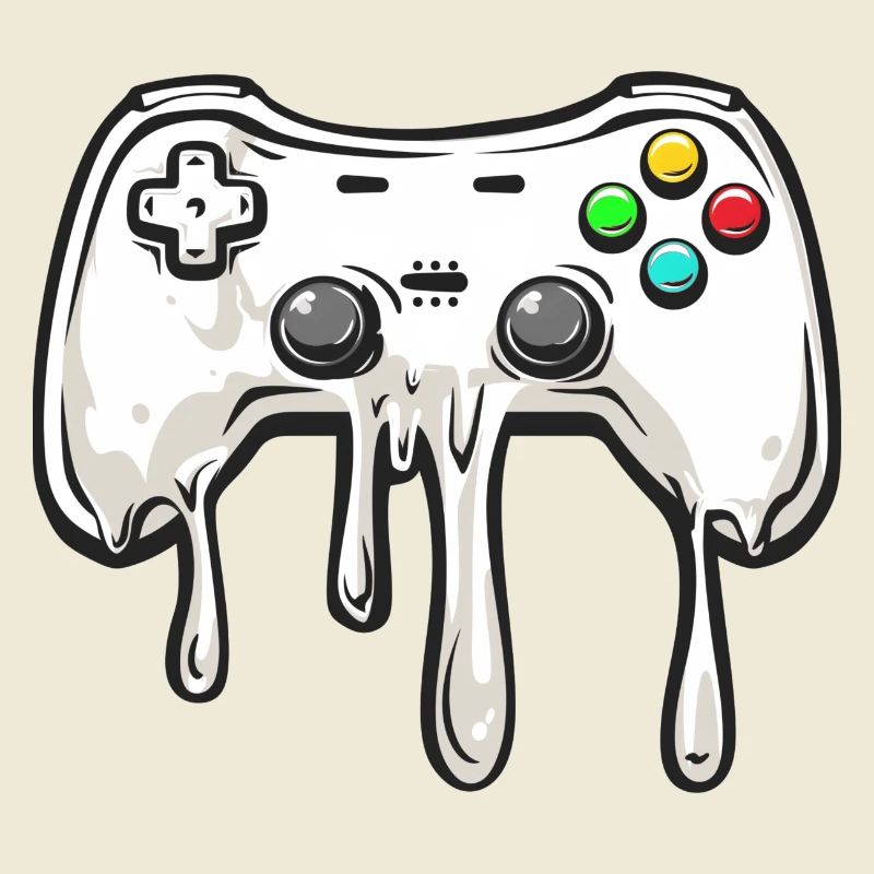 Melting gamepad, video game controller