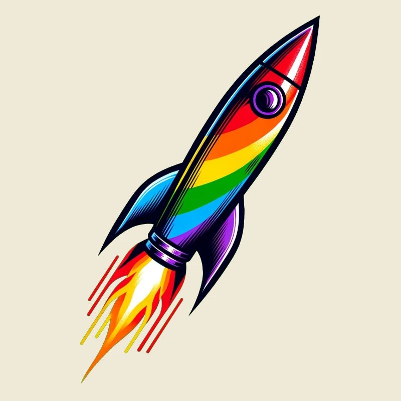 Rainbow Rocket | Rocket launch
