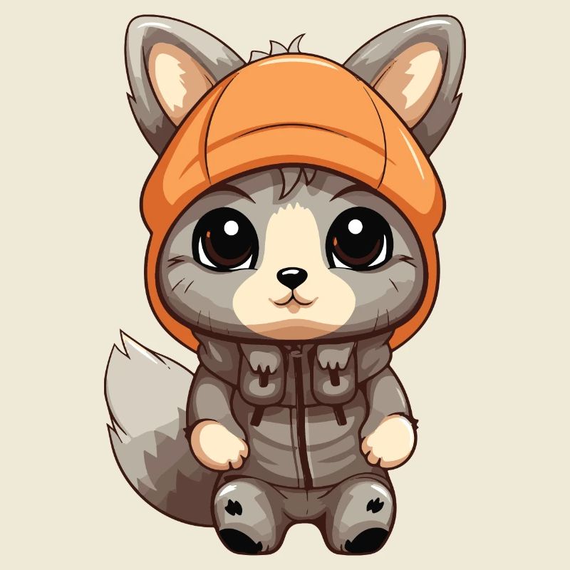 Squirrel Winter Comic Cute