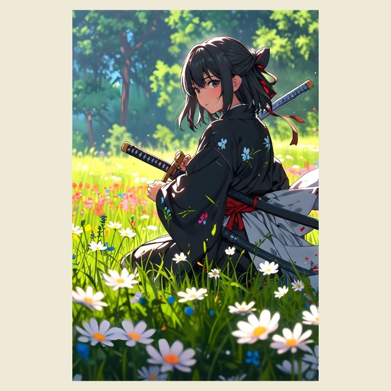 Samurai Anime Girl – Tradition meets elegance