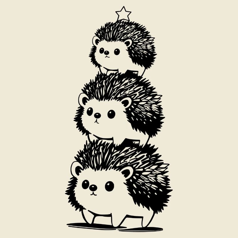 Igel Tannenbaum mit Stern