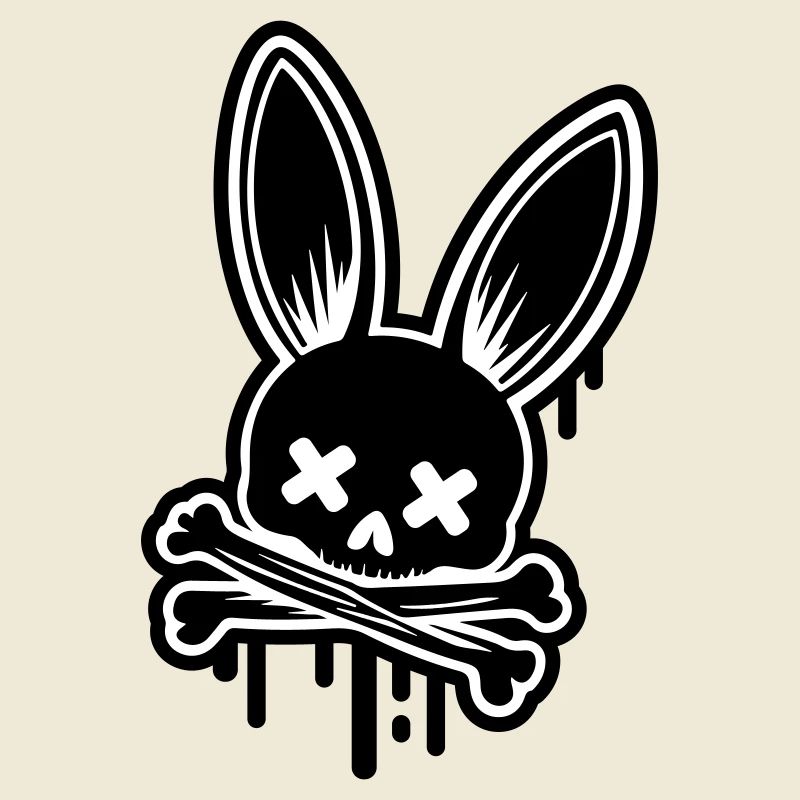 Bunny Skull Easter Skull