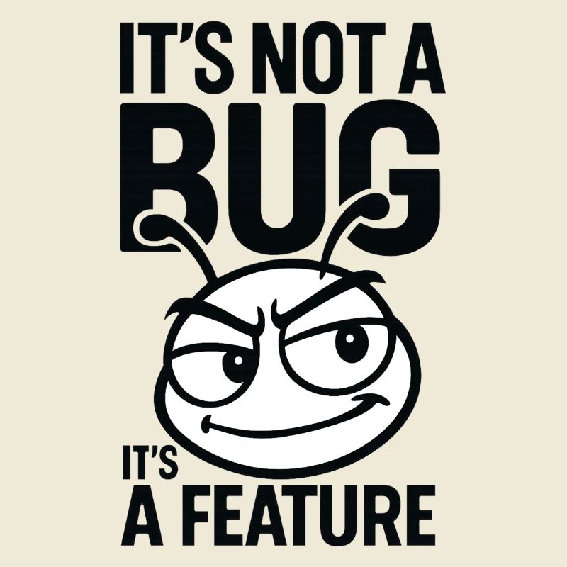 It's not a bug, it's a feature Perfect for nerds