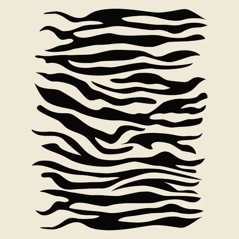 Zebra Muster schwarz