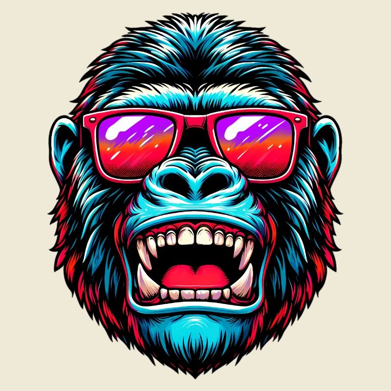 Gorillas with sunglasses