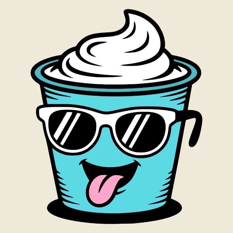 Becher Crème Frech Joghurt Rahm Sahne Eis Pudding