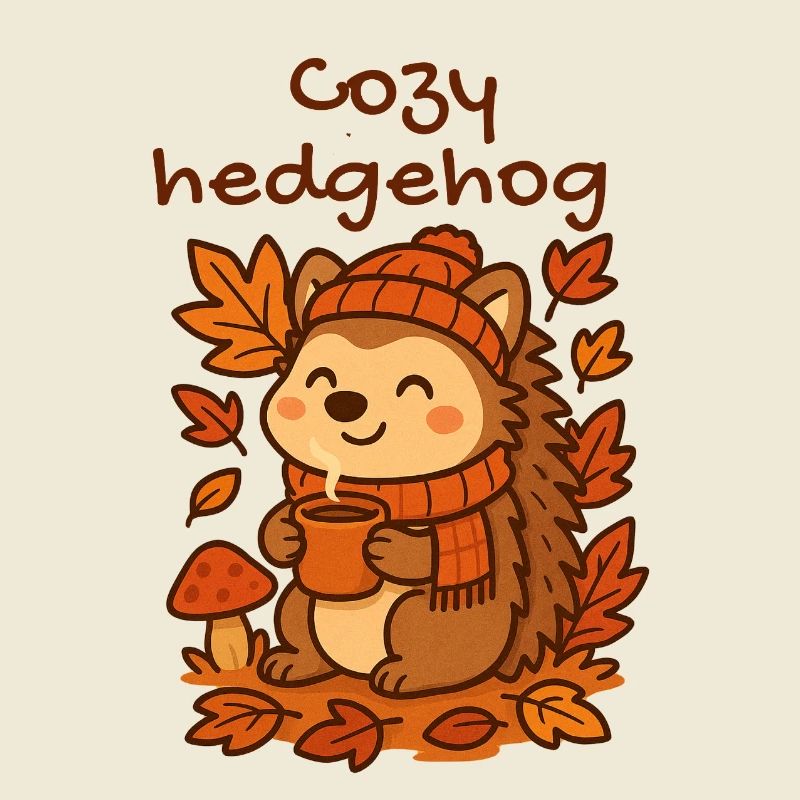 Kuscheliger Herbstigel mit Tee cozy
