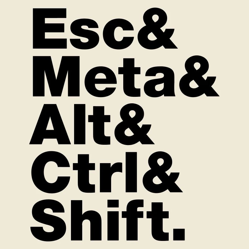 Esc & Meta & Alt & Ctrl & Shift